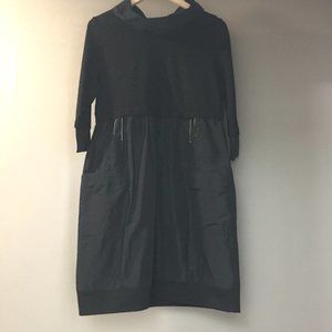 NWT Dolcezza Comfortable High Waisted Cocoon Dress With Tiny Polkadots